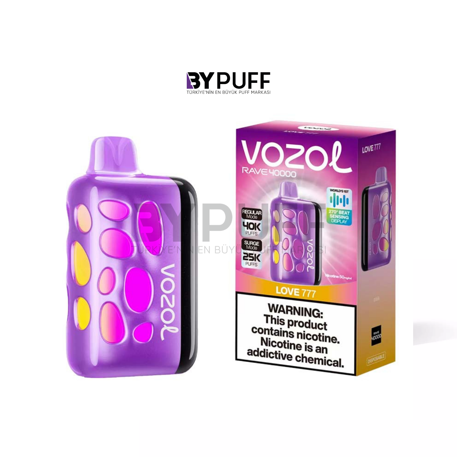 Vozol Rave 40000 Puff Love 777