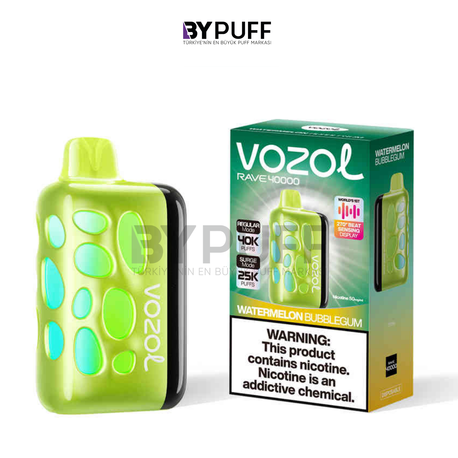 Vozol Rave 40000 Watermelon Bubble Ggum