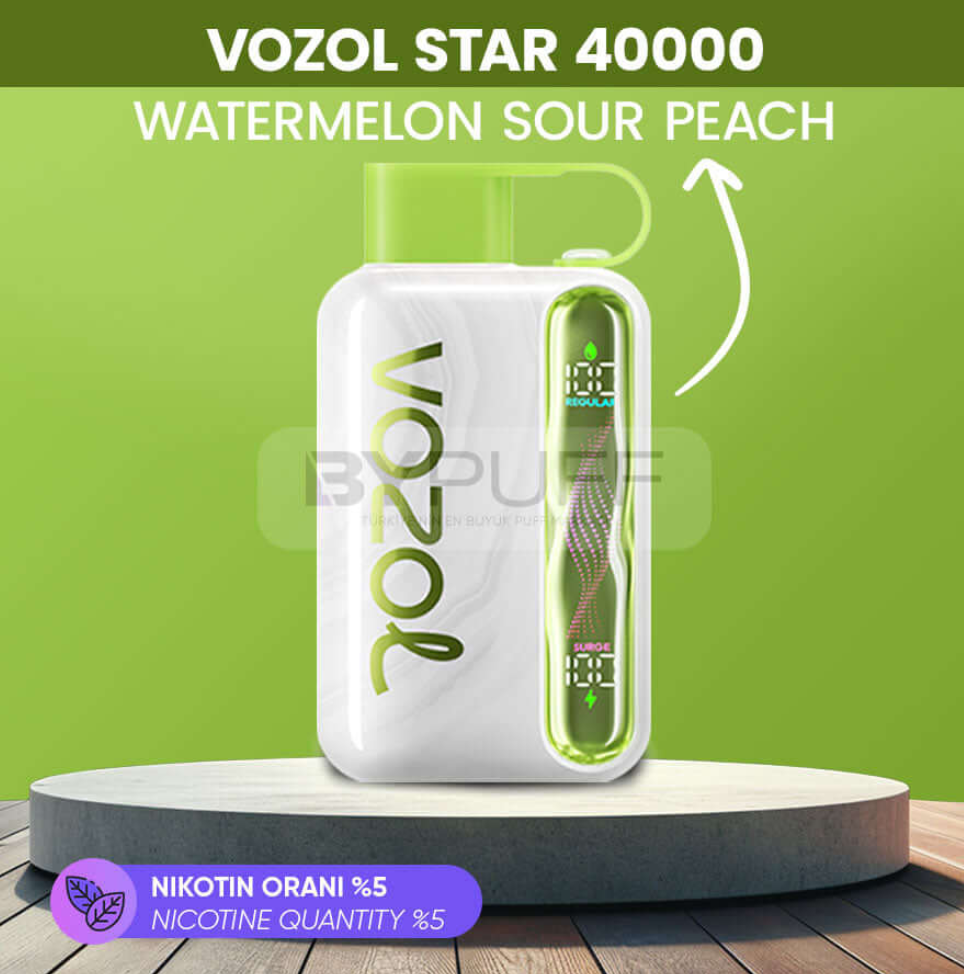 Vozol Star 40000 Watermelon Sour Peach