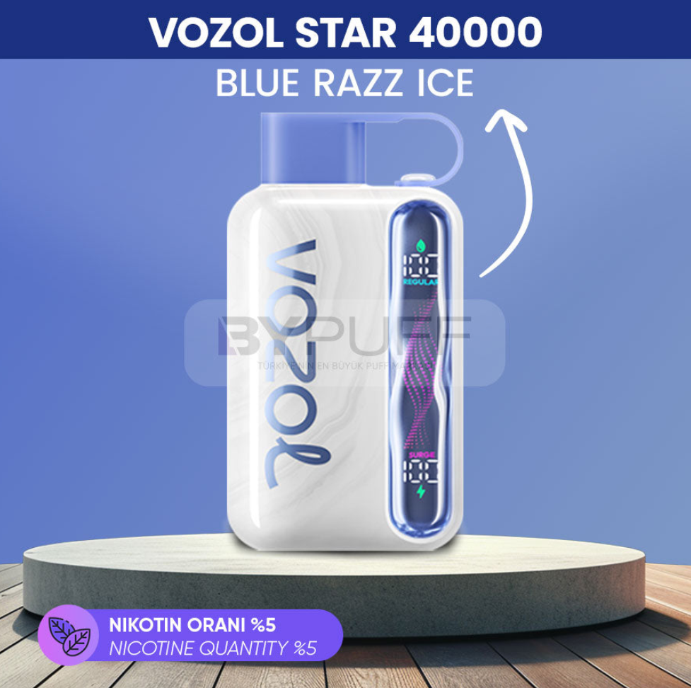 Vozol Star 40000 Blue Razz Ice